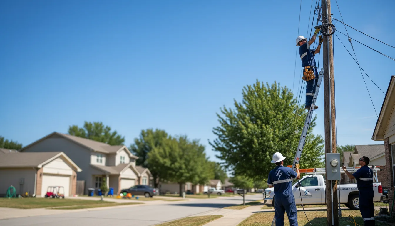 Residential electrician providing installation services in West Brooklyn, IL